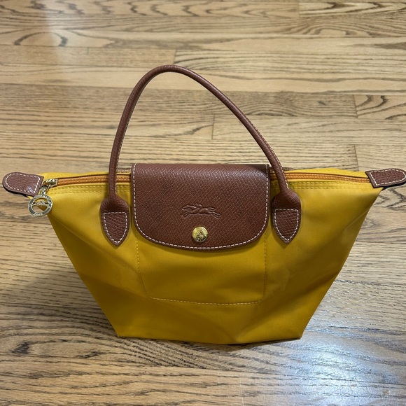 Longchamp Yellow Gold Tote Bag Small - Picture 13 of 14
